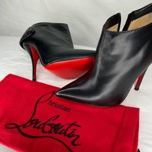 Authentic Black Christian Louboutin booties. Size 38.5